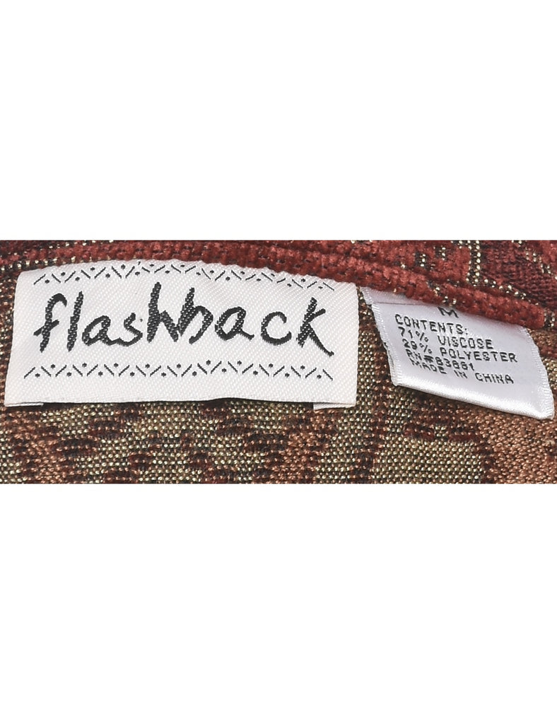 Patterned Tapestry Jacket - M