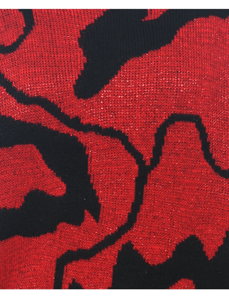 Patterned Turtleneck Jumper - XL