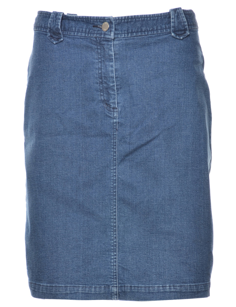 Pencil Shape Denim Skirt - L