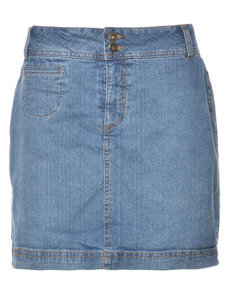 Pencil Shape Denim Skirt - L