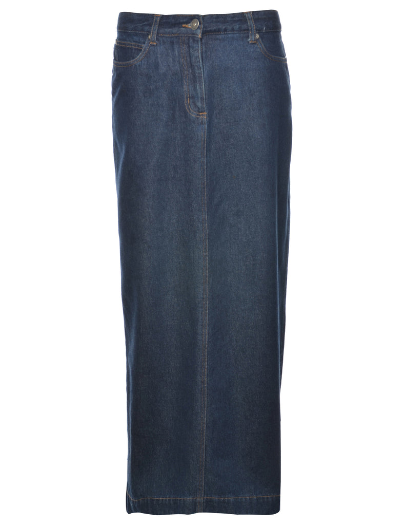 Pencil Shape Denim Skirt - M
