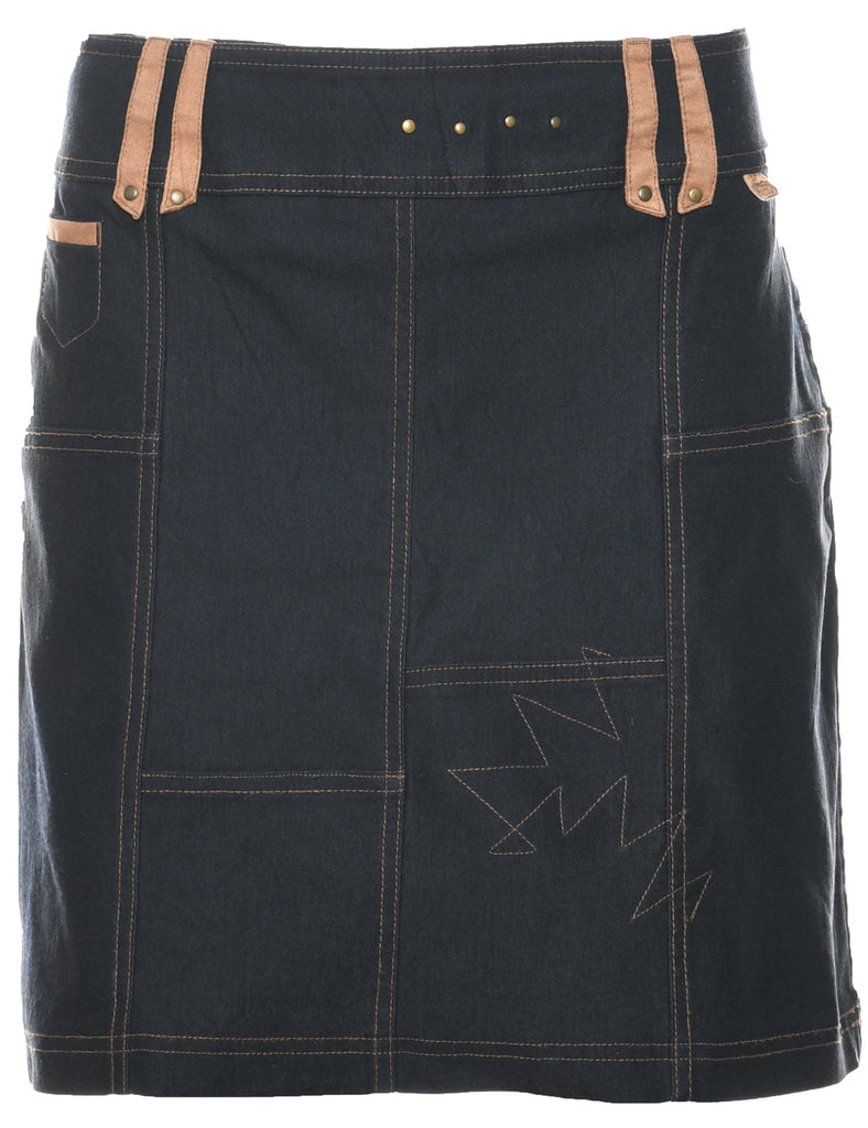 Pencil Shape Denim Skirt - M