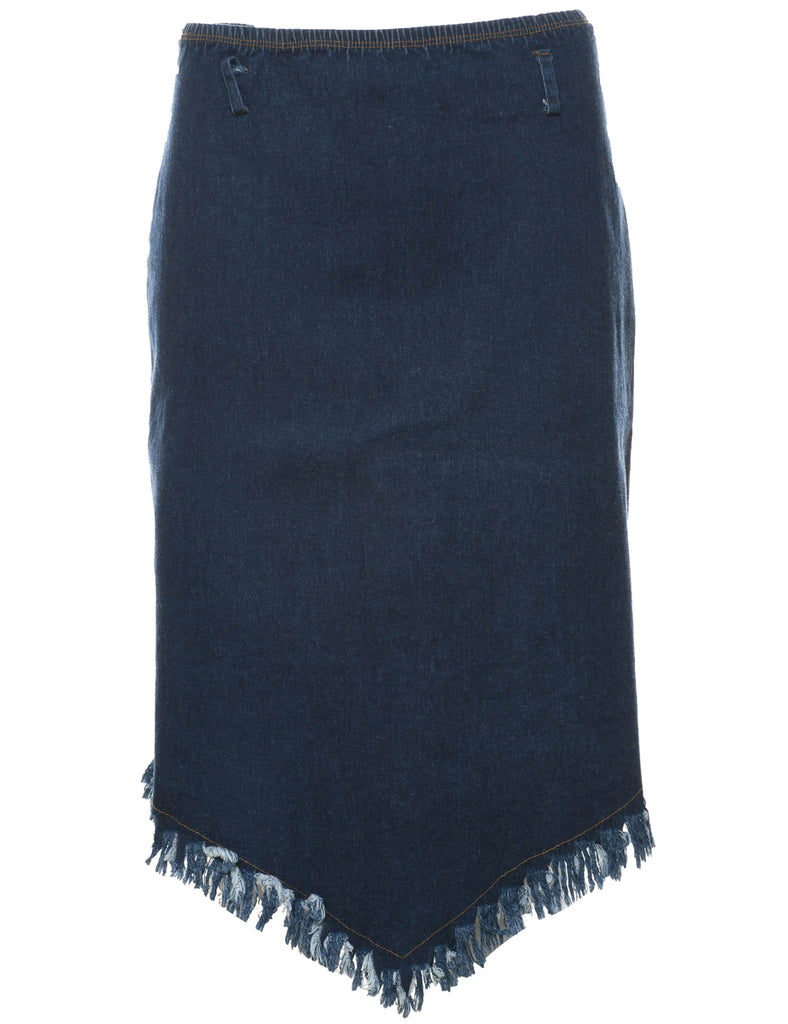 Pencil Shape Denim Skirt - L