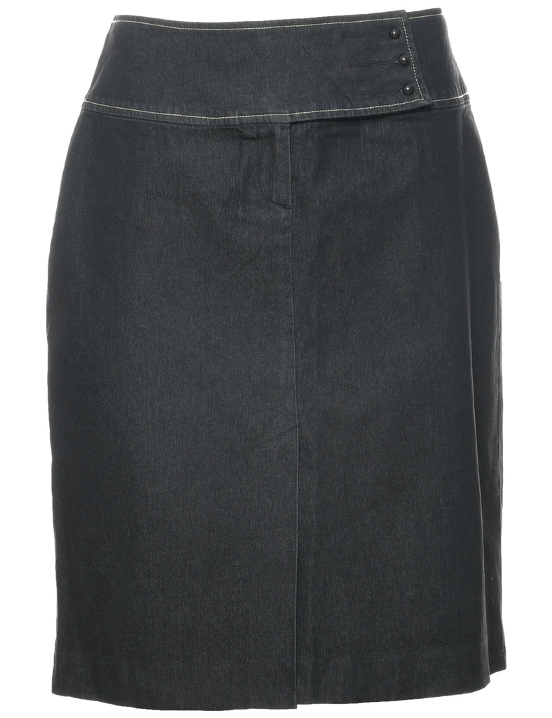 Pencil Shape Denim Skirt - M