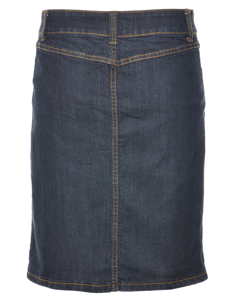 Pencil Shape Denim Skirt - M