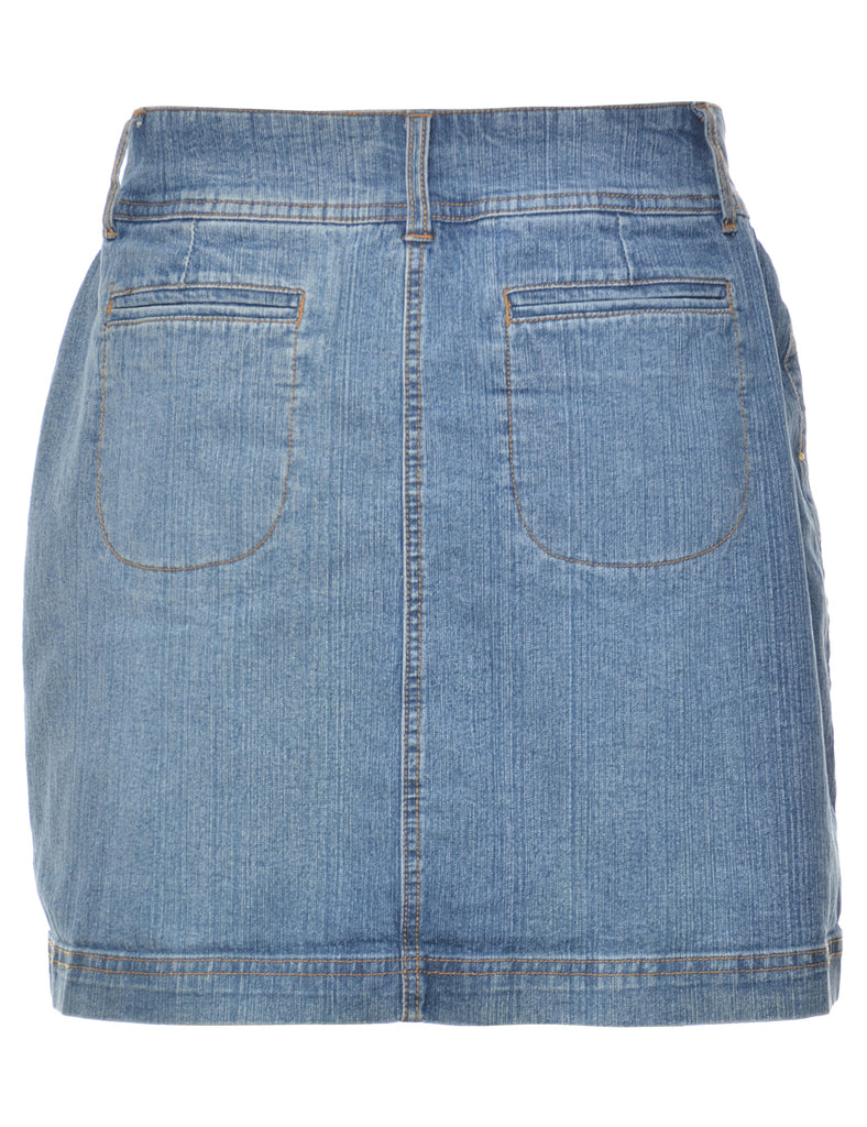 Pencil Shape Denim Skirt - L