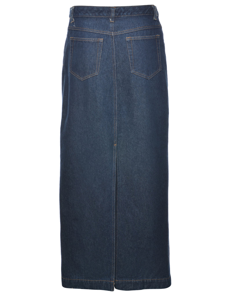 Pencil Shape Denim Skirt - M