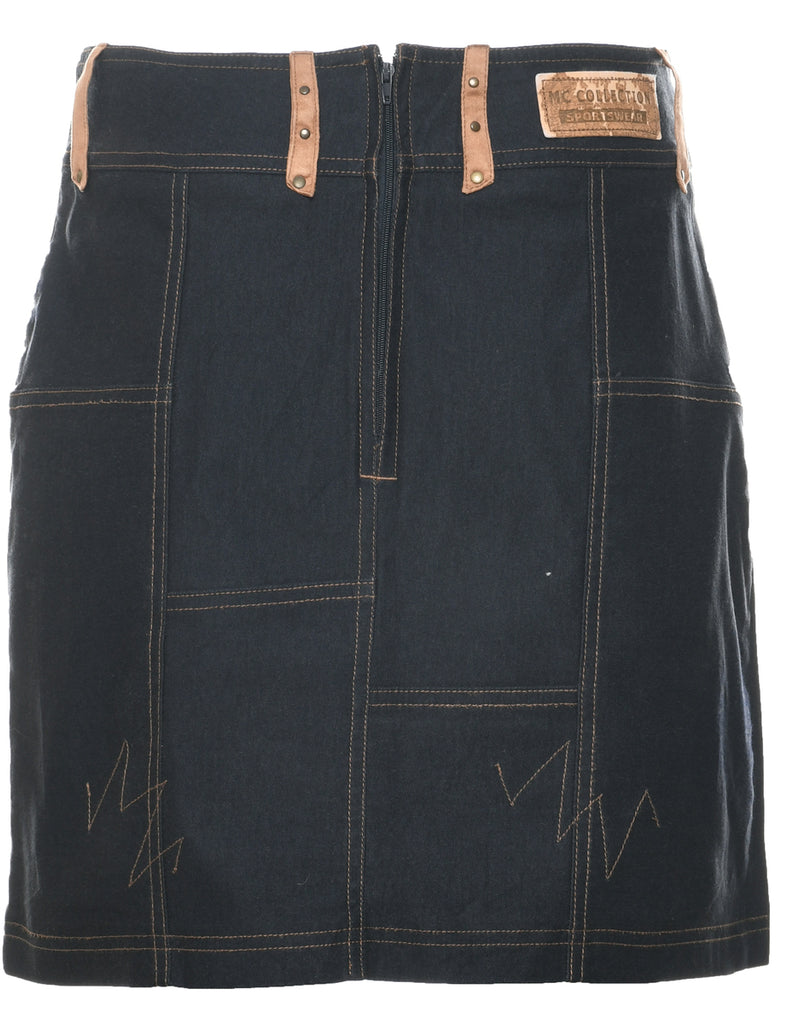 Pencil Shape Denim Skirt - M