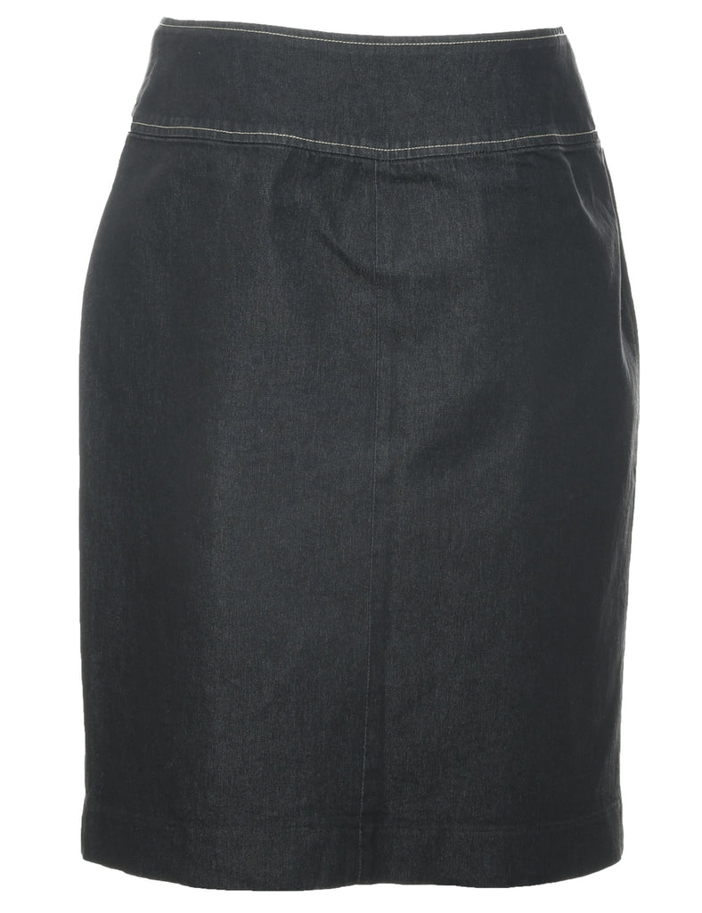 Pencil Shape Denim Skirt - M