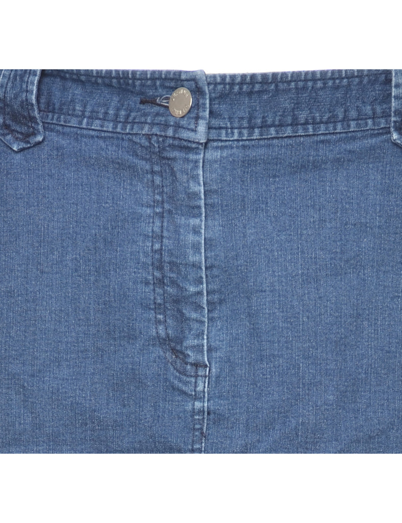 Pencil Shape Denim Skirt - L