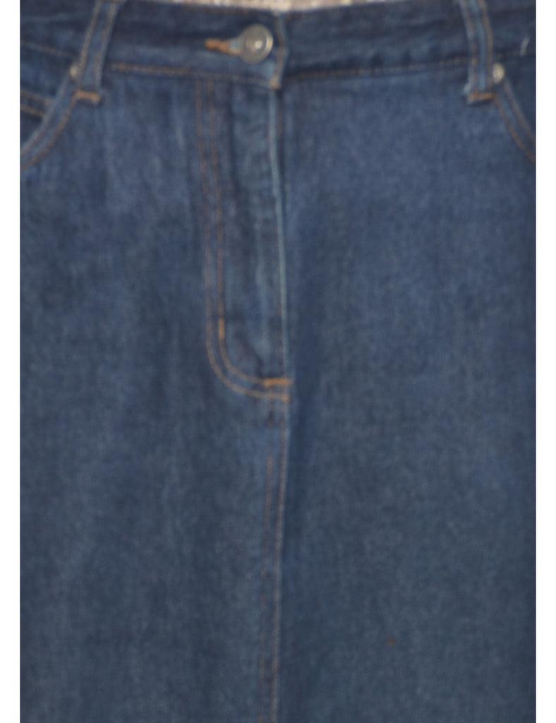 Pencil Shape Denim Skirt - M