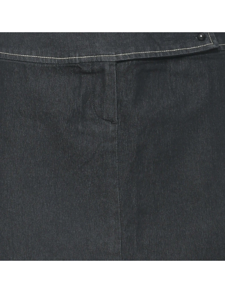 Pencil Shape Denim Skirt - M
