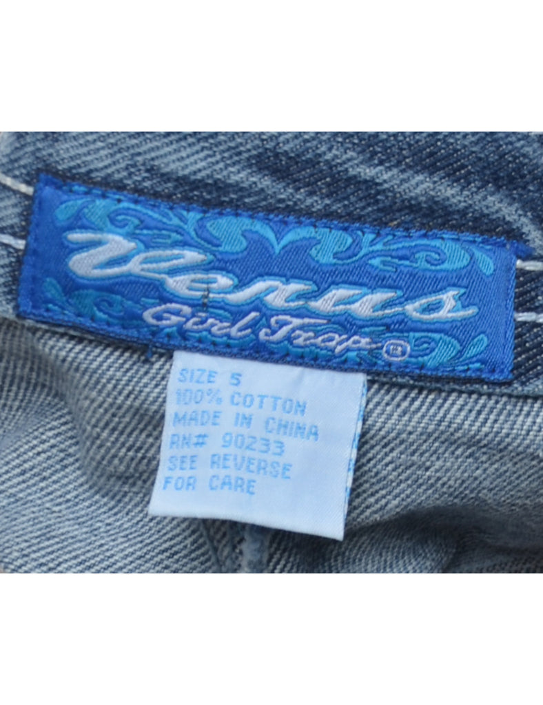 Pencil Shape Denim Skirt - S