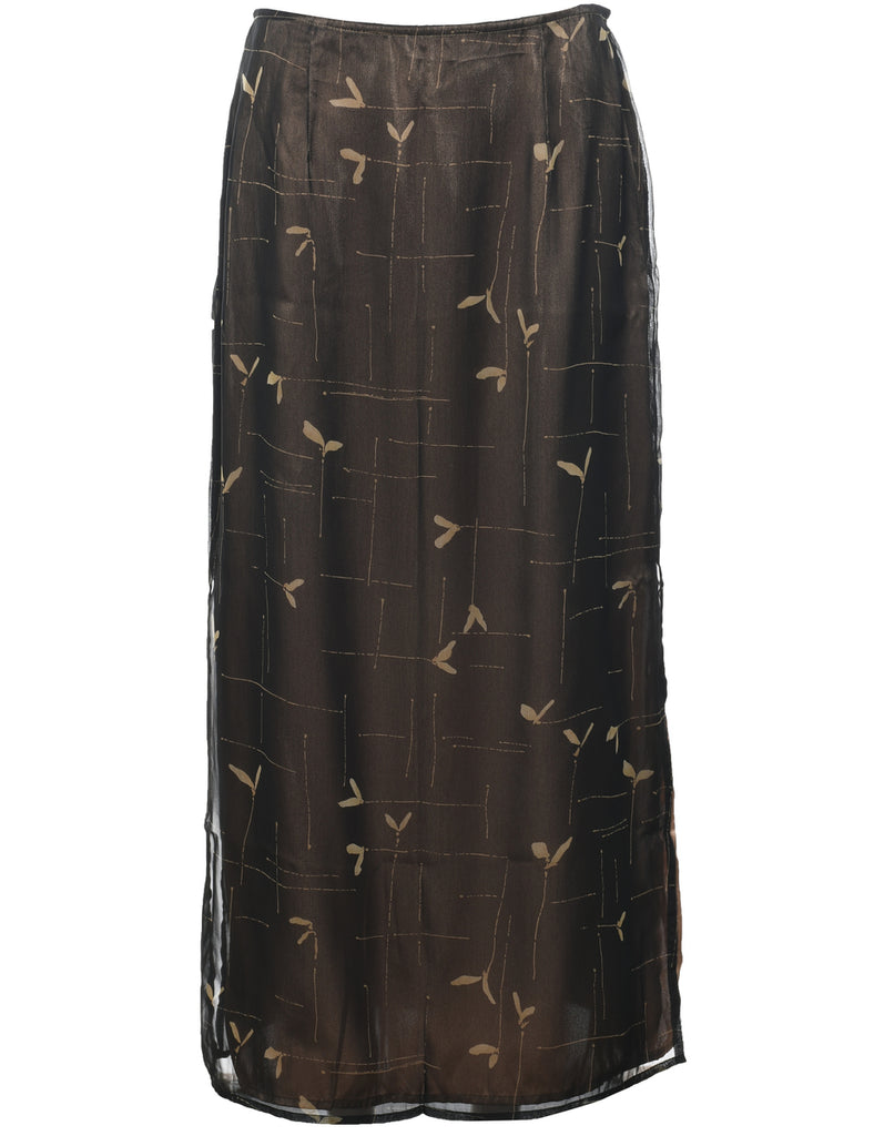 Pencil Shape Maxi Skirt - M