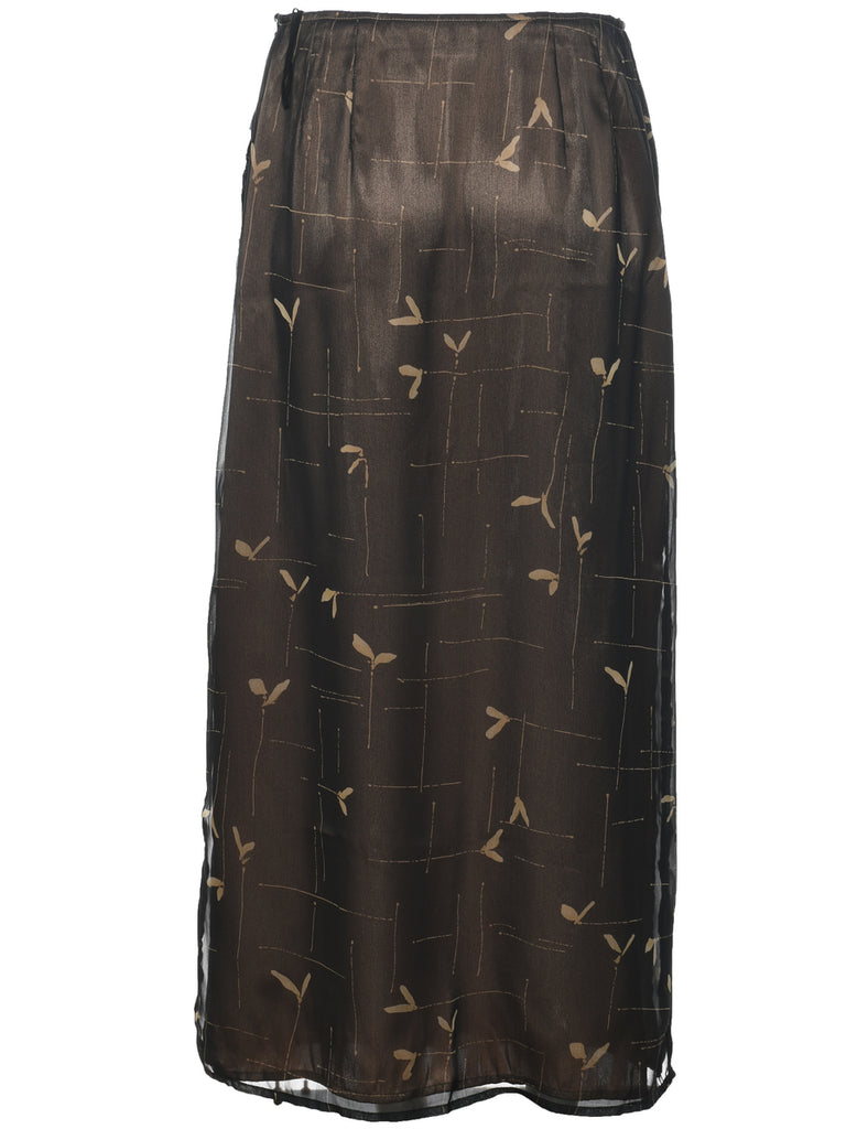 Pencil Shape Maxi Skirt - M
