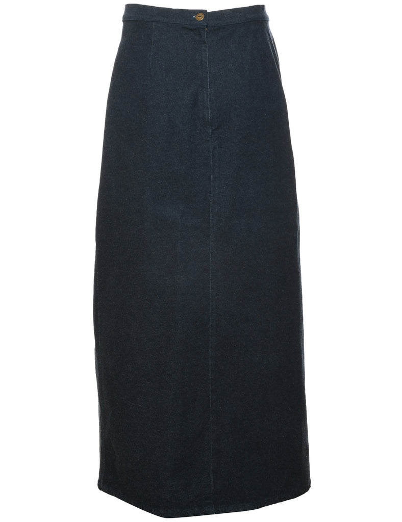 Pencil Shape Y2K Denim Lace Up Skirt - M
