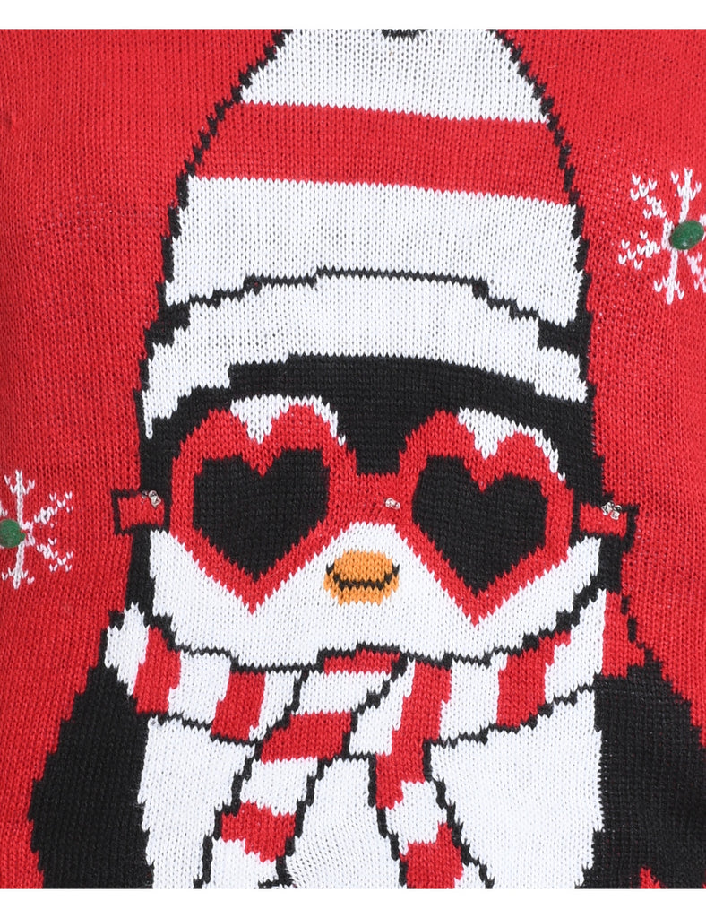 Penguin Christmas Jumper - M