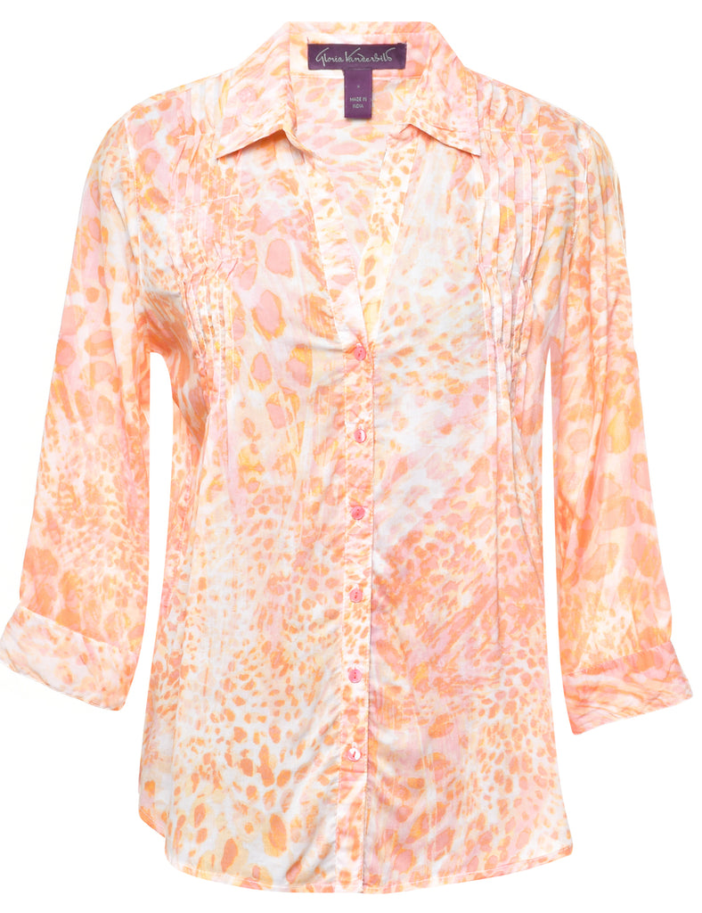 Pin Tucks Blouse - L