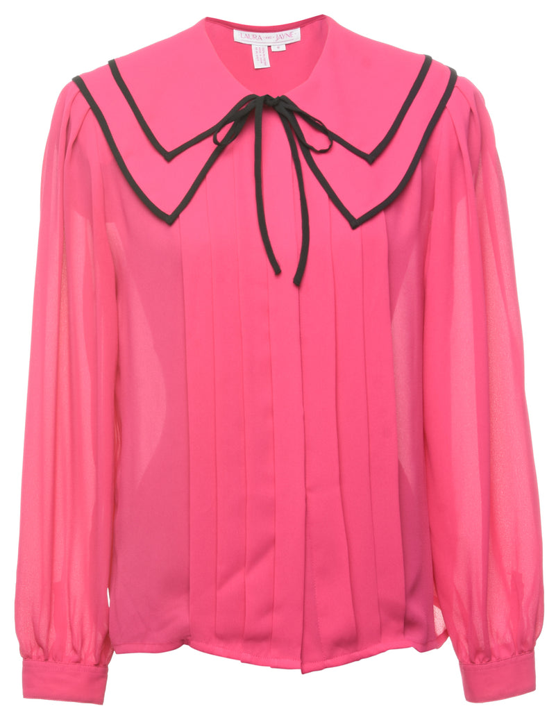 Pin Tucks Blouse - M