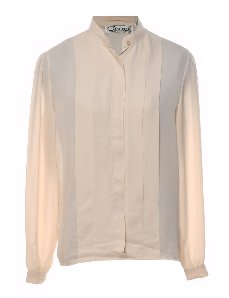 Pin Tucks Blouse - L