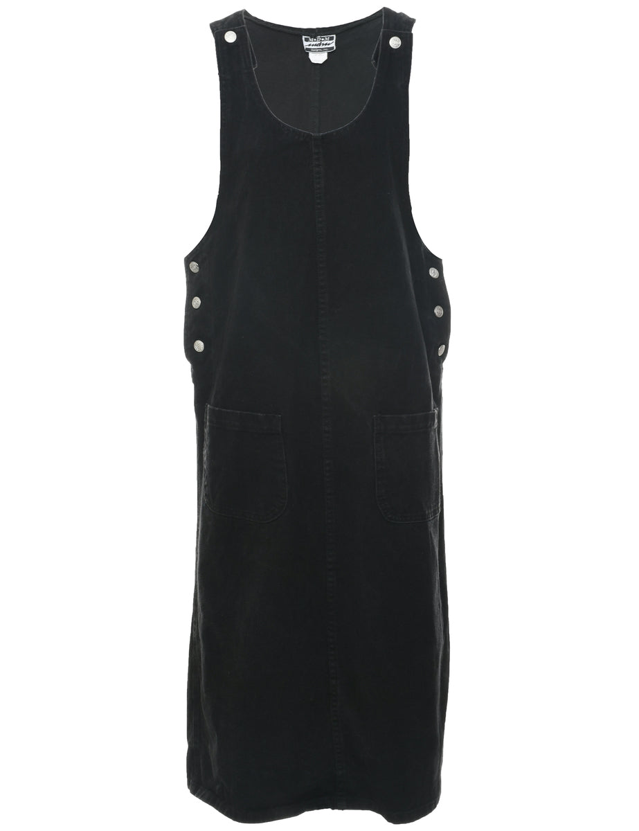 Women's Pinafore Black Denim Dress Black, M | Beyond Retro Women's Pinafore Black Denim Dress Black, M | Beyond Retro