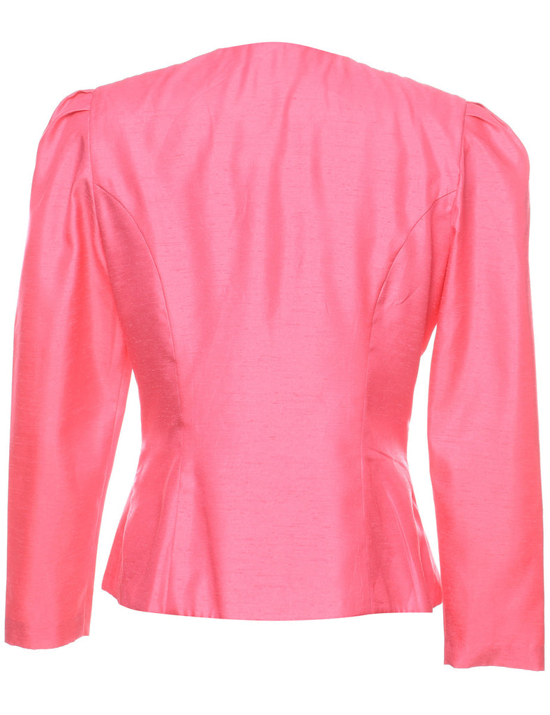 Pink 1980s Evening Jacket - L