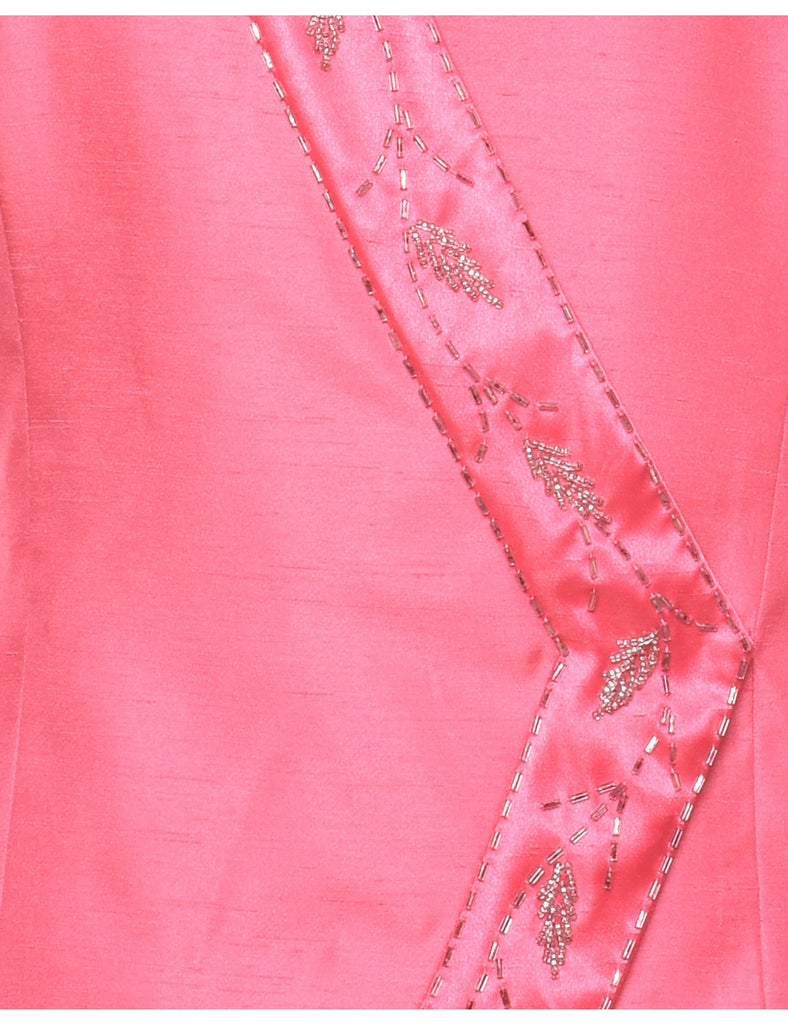 Pink 1980s Evening Jacket - L