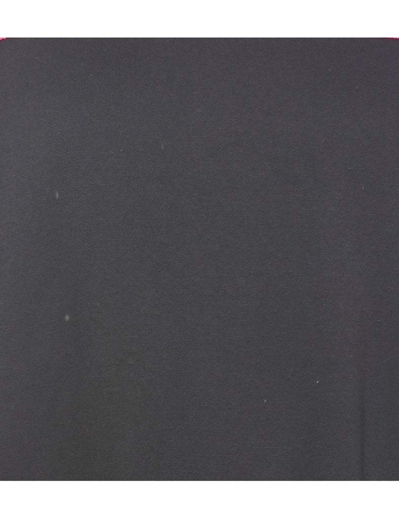 Pink & Black Two-Tone Sweatshirt - L