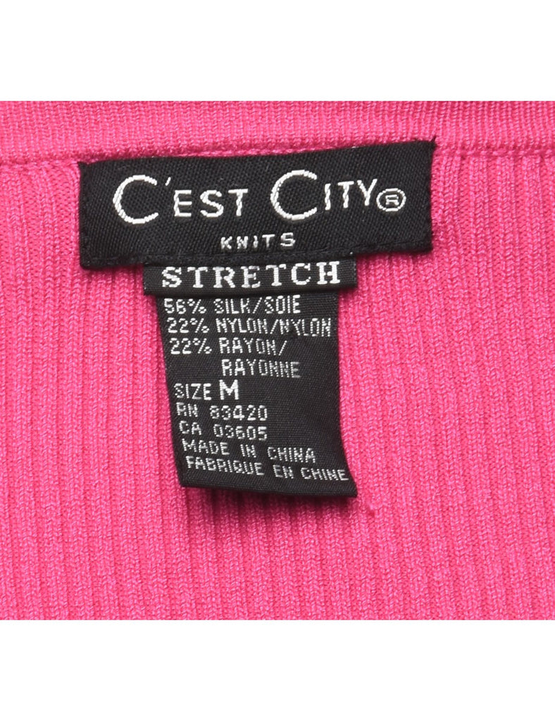 Pink Cardigan - M