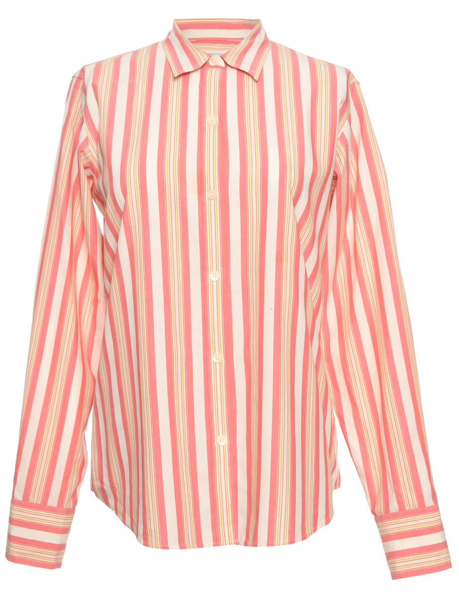 Women s Liz Claiborne Pink Liz Claiborne Shirt Pink L Beyond Retro