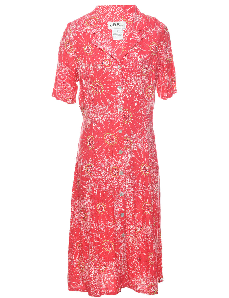 Pink Shirt Dress - M