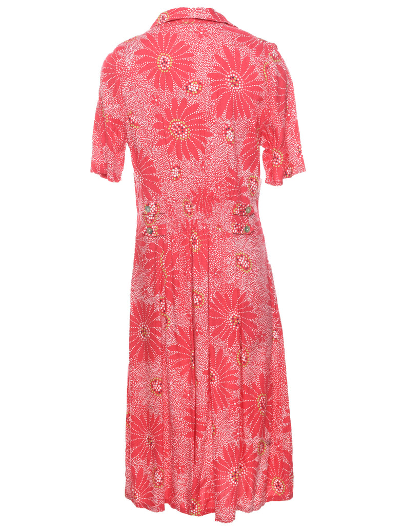 Pink Shirt Dress - M