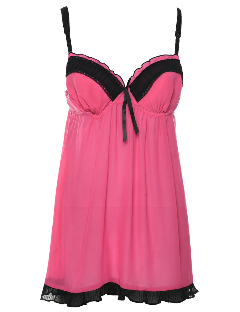 Pink Y2K Babydoll - M