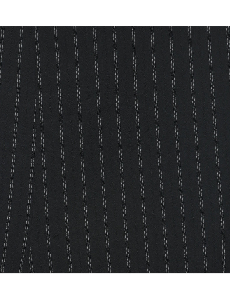 Pinstriped A-line Skirt - L