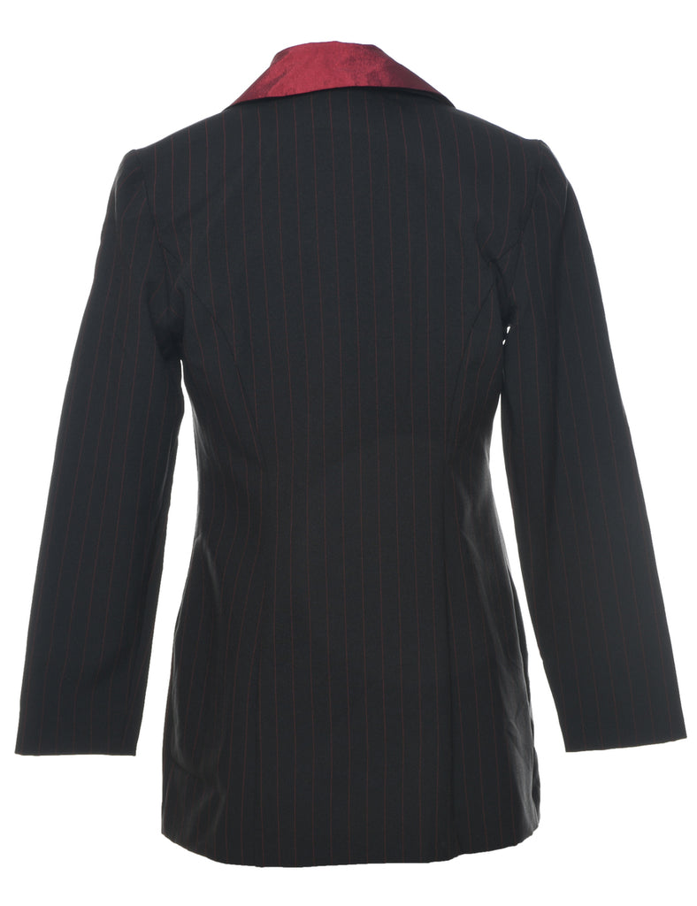 Pinstriped Black Jacket - XS