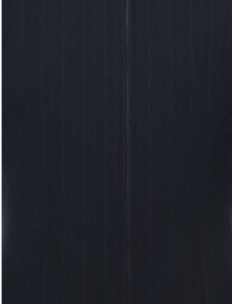 Pinstriped Black Jacket - M