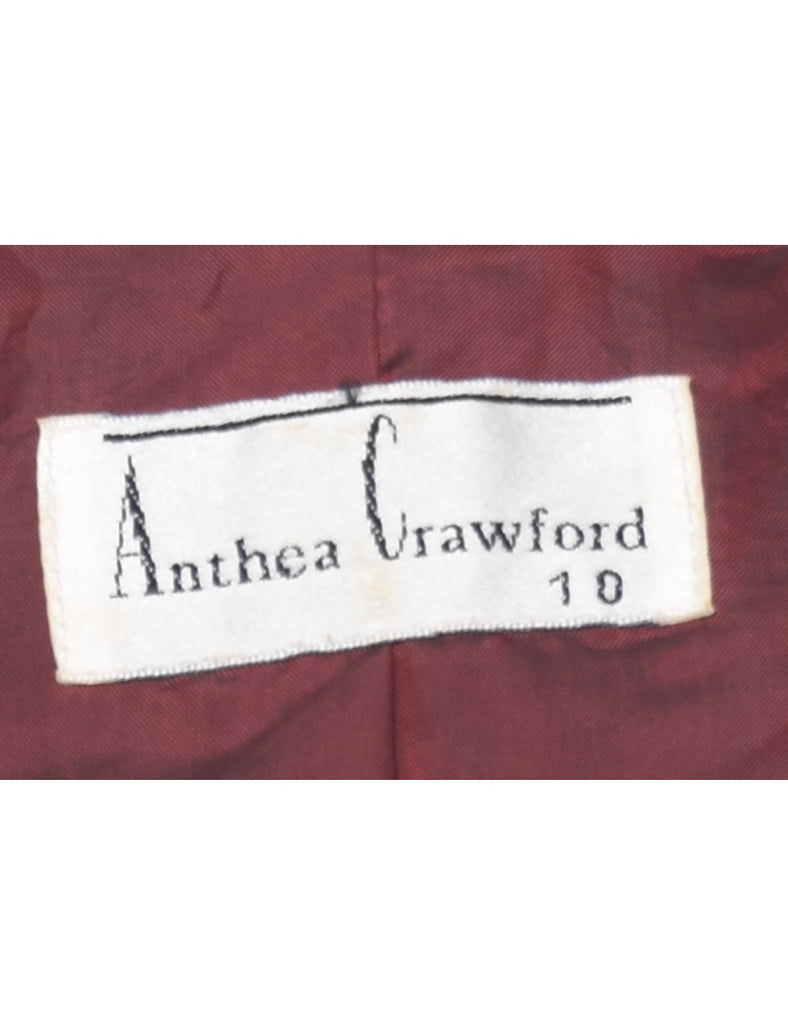 Pinstriped Black Jacket - M