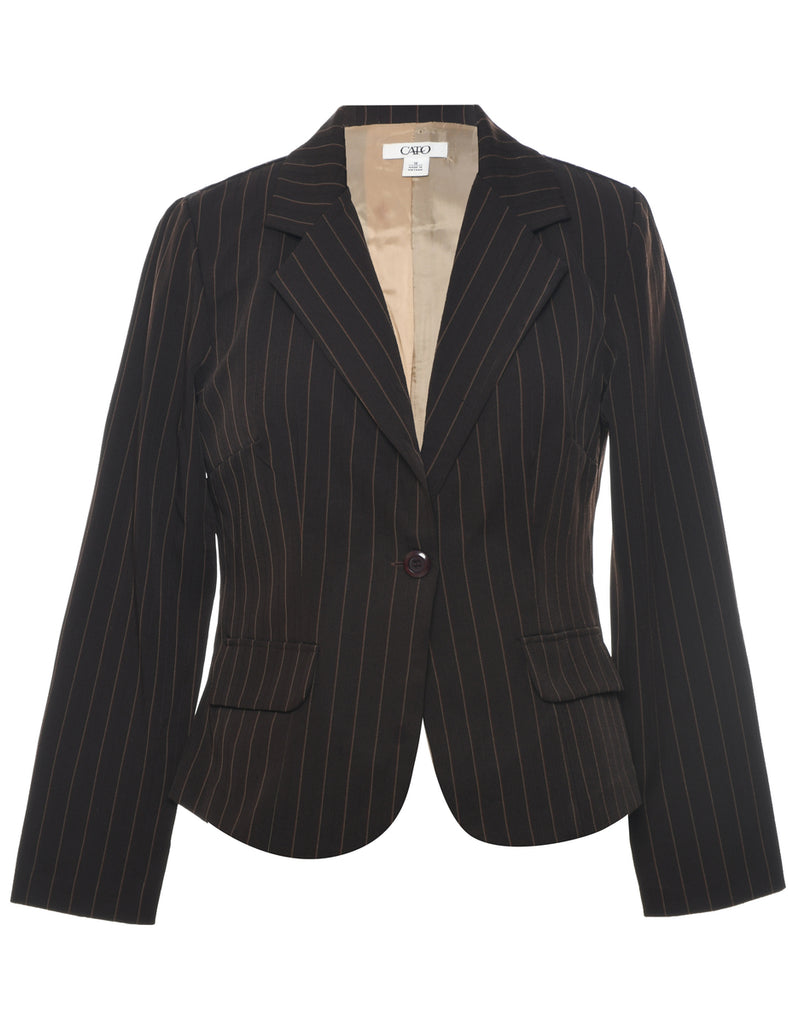 Pinstriped Blazer - M