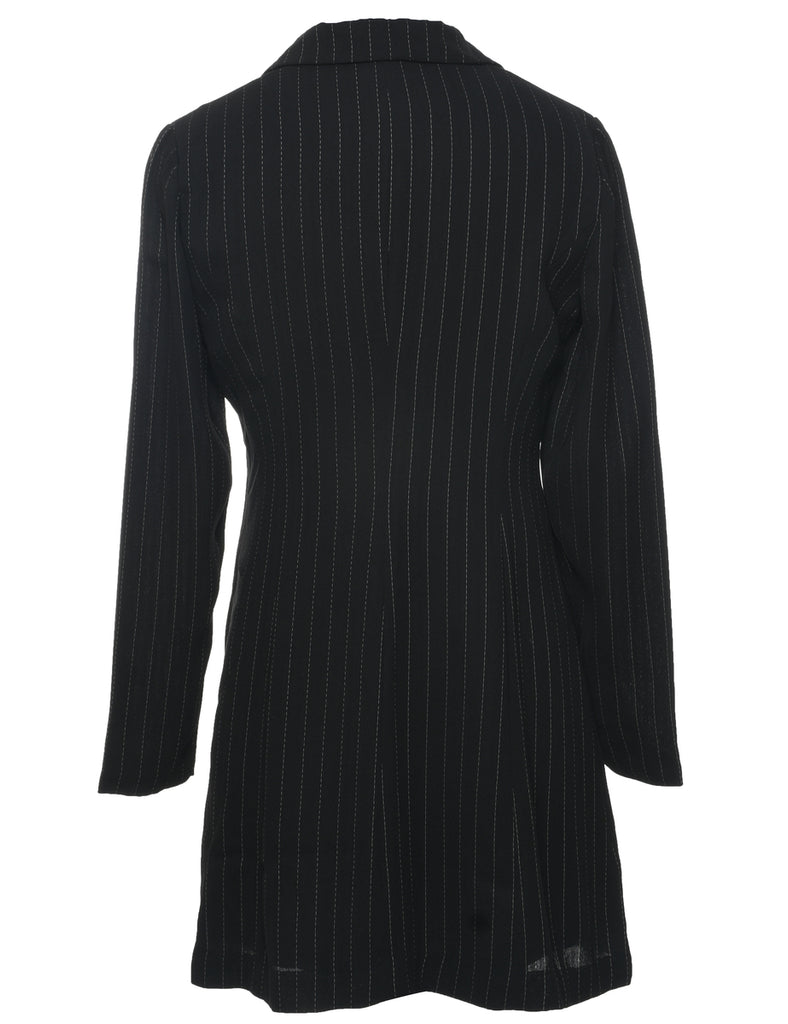 Pinstriped Coat Dress - M