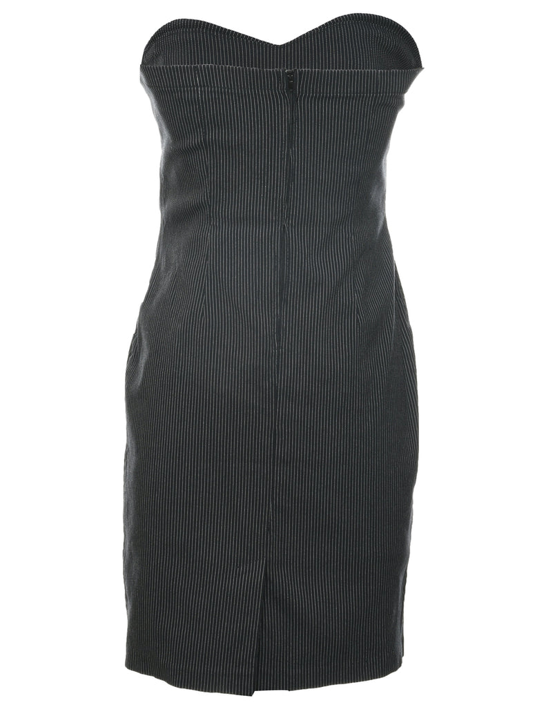 Pinstriped Dress - S