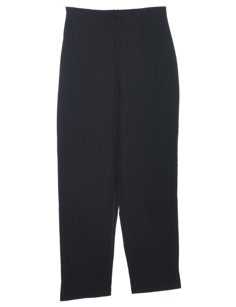 Pinstriped High Waist Trousers - W28 L29
