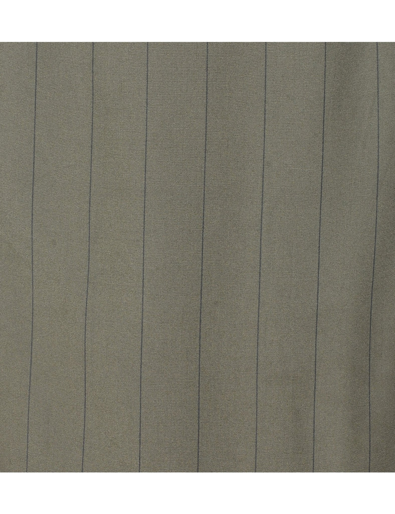 Pinstriped Knee Length Skirt - S