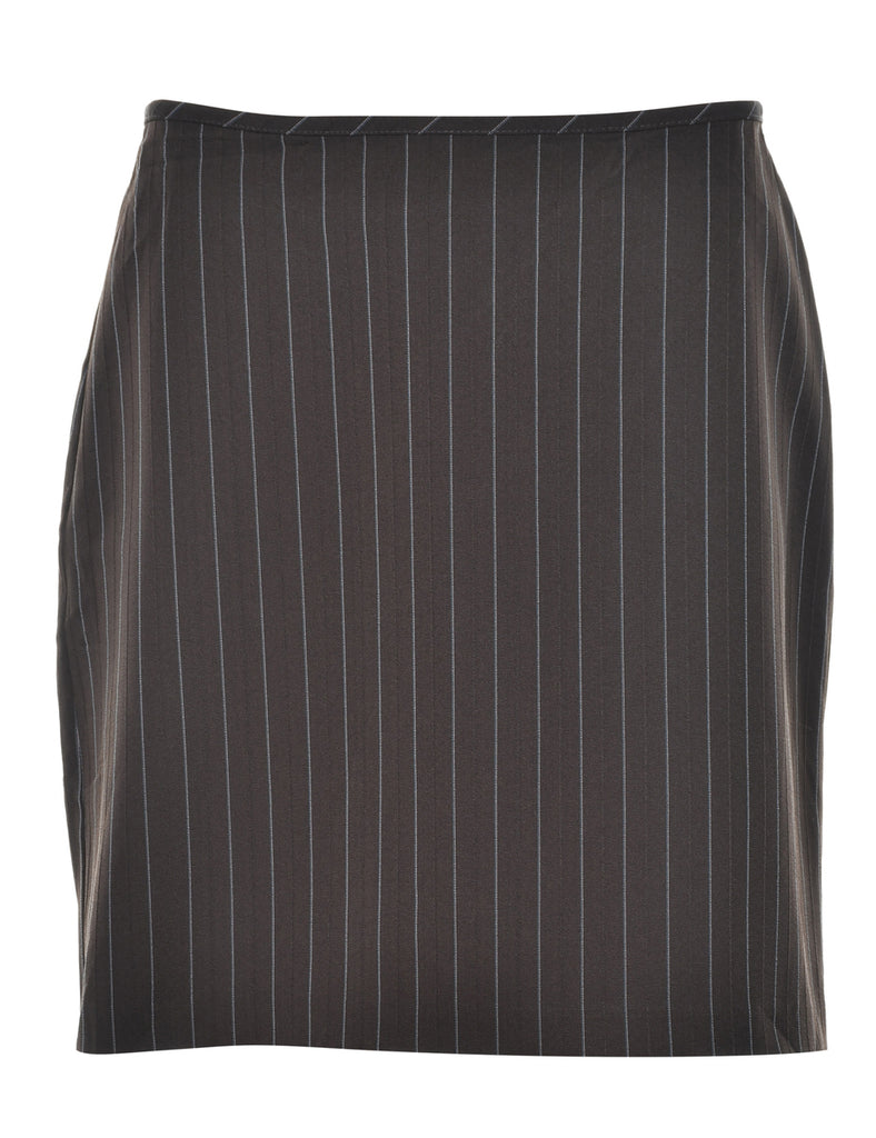Pinstriped Pencil Skirt - M
