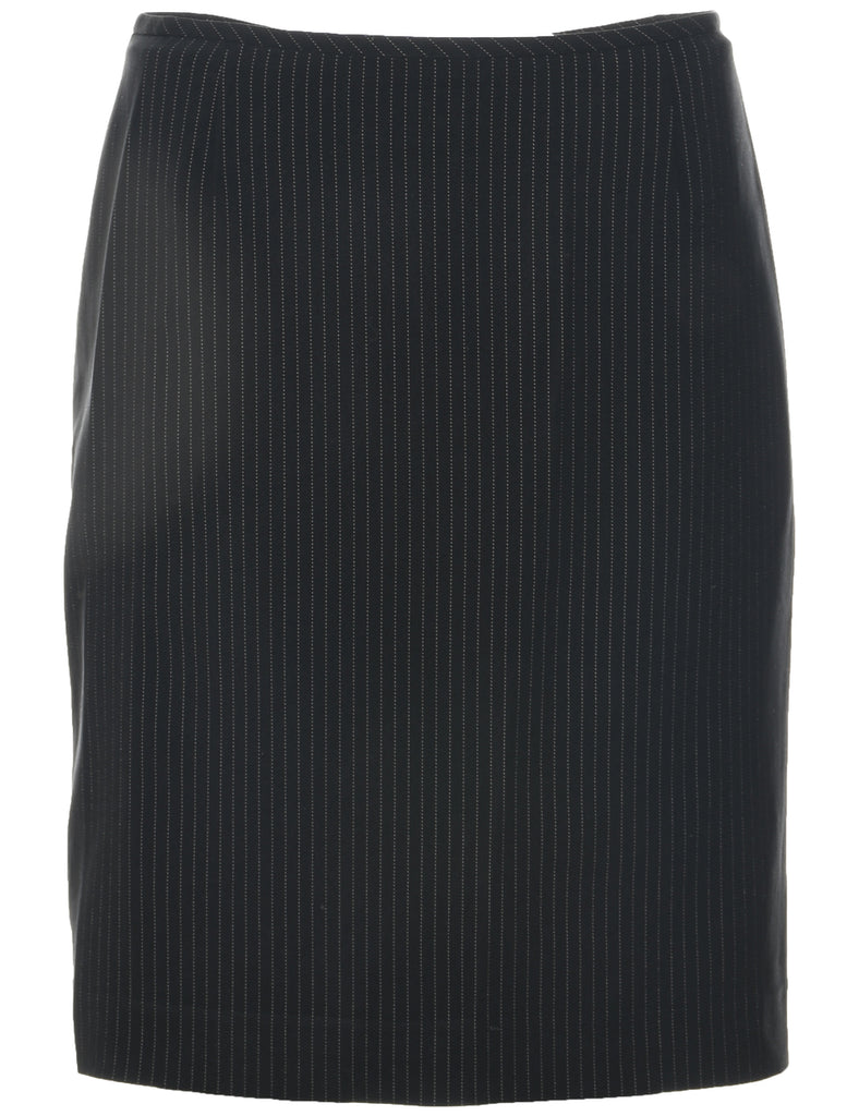 Pinstriped Pencil Skirt - M