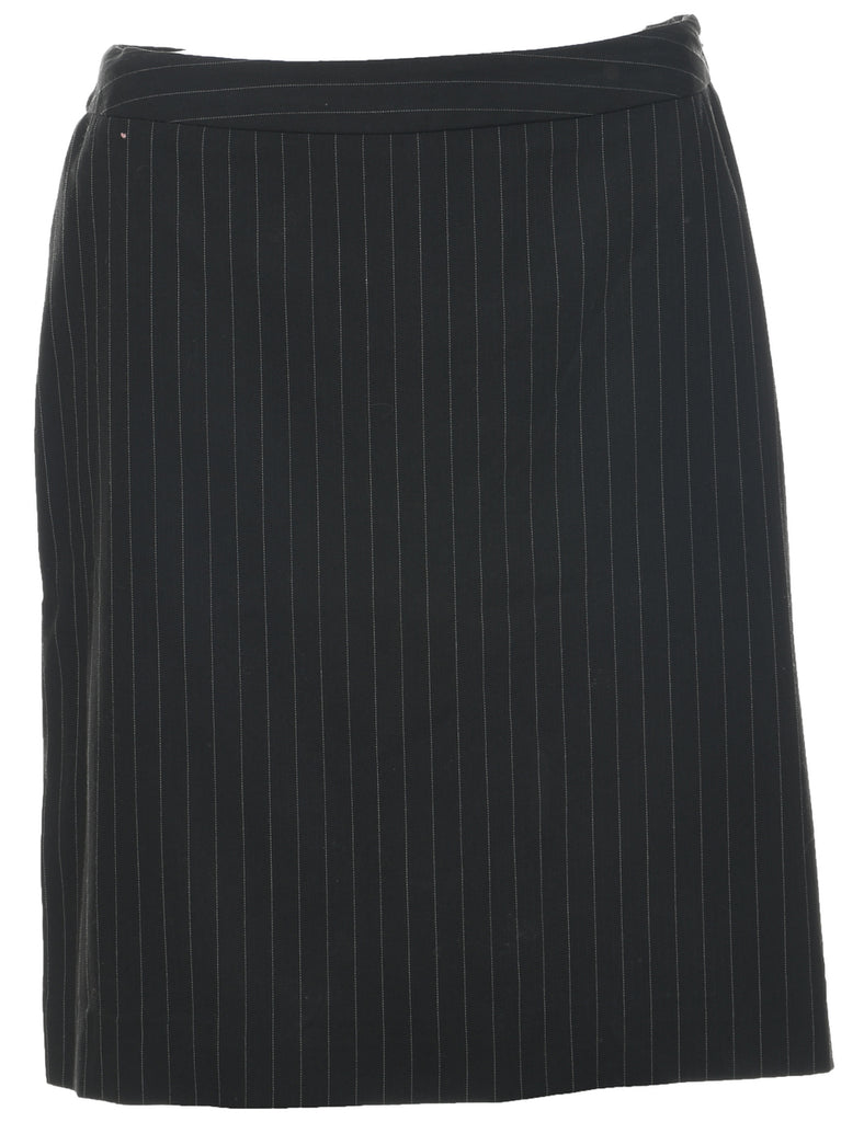 Pinstriped Pencil Skirt - M