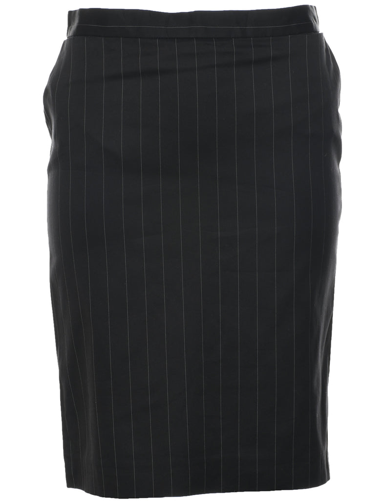 Pinstriped Pencil Skirt - M