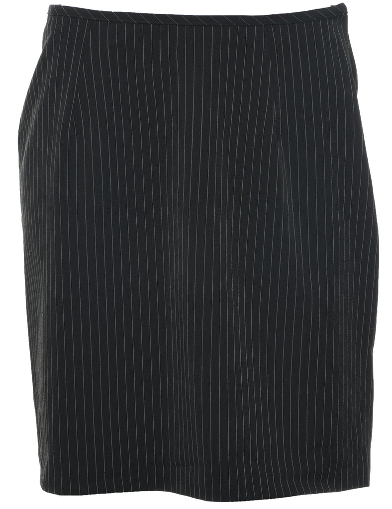 Pinstriped Pencil Skirt - M