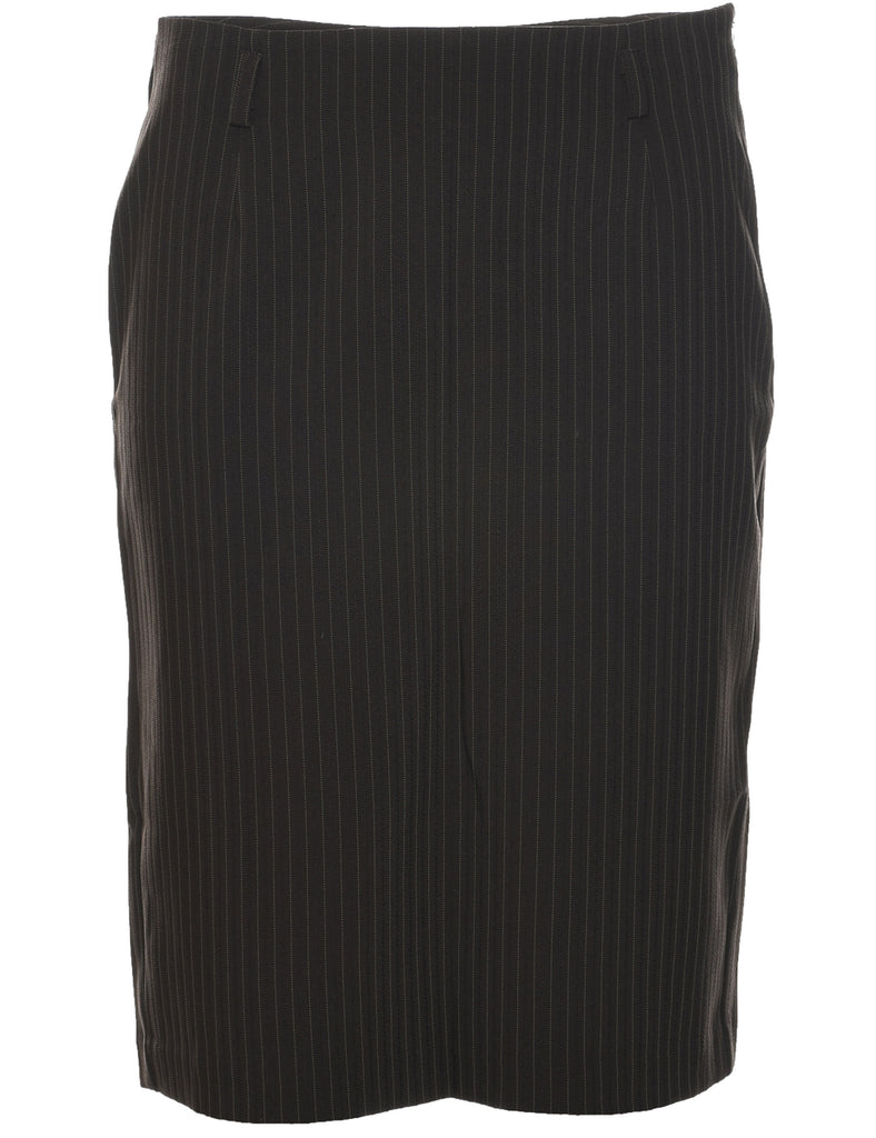 Pinstriped Pencil Skirt - M