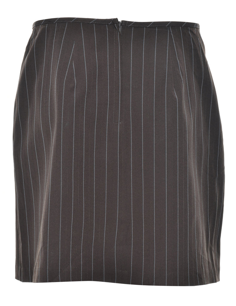 Pinstriped Pencil Skirt - M