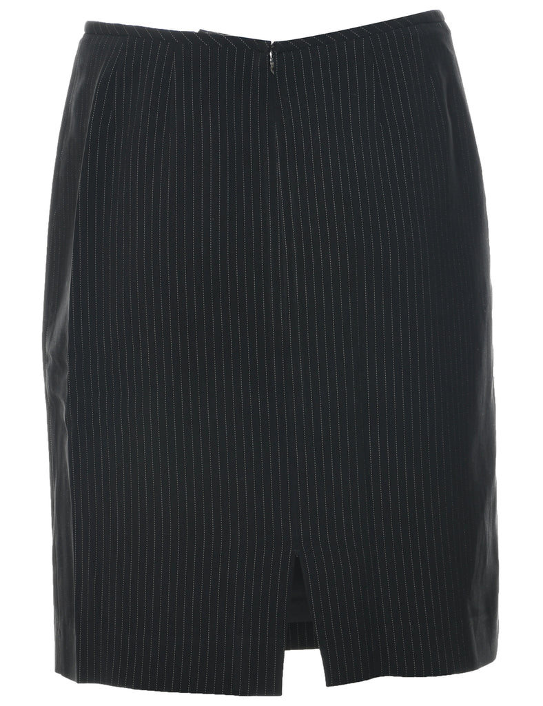 Pinstriped Pencil Skirt - M